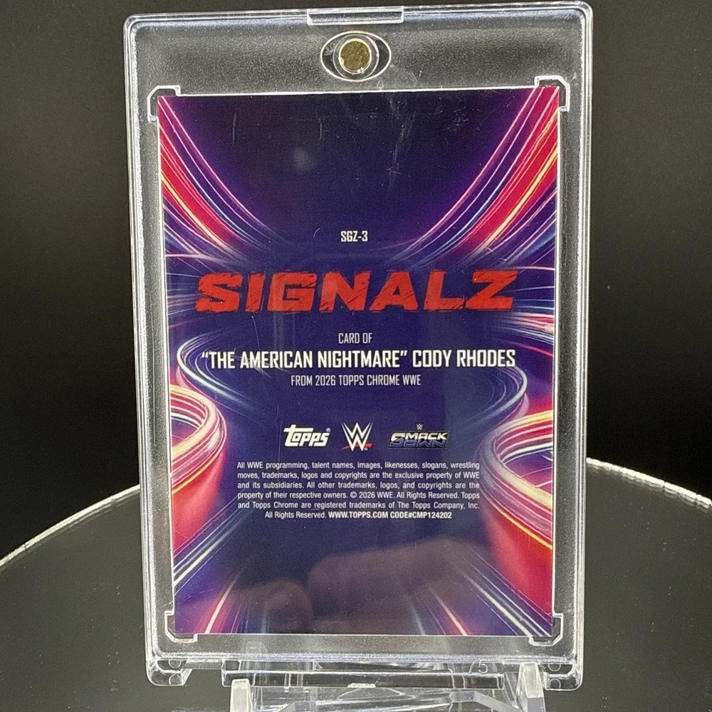 2026 Topps WWE Chrome Cody Rhodes Signalz Case Hit #SGZ-3